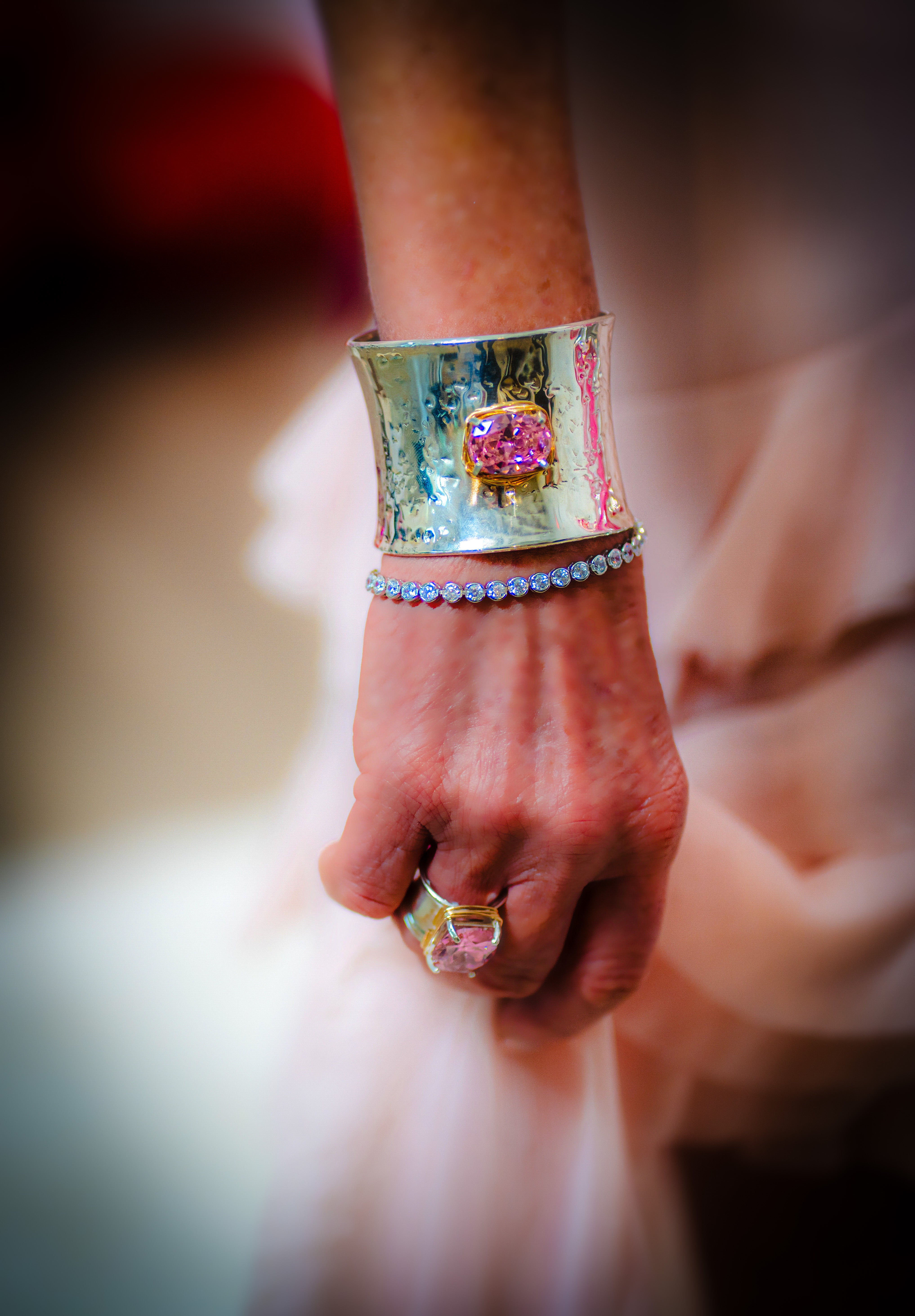 Pink Topaz Ring