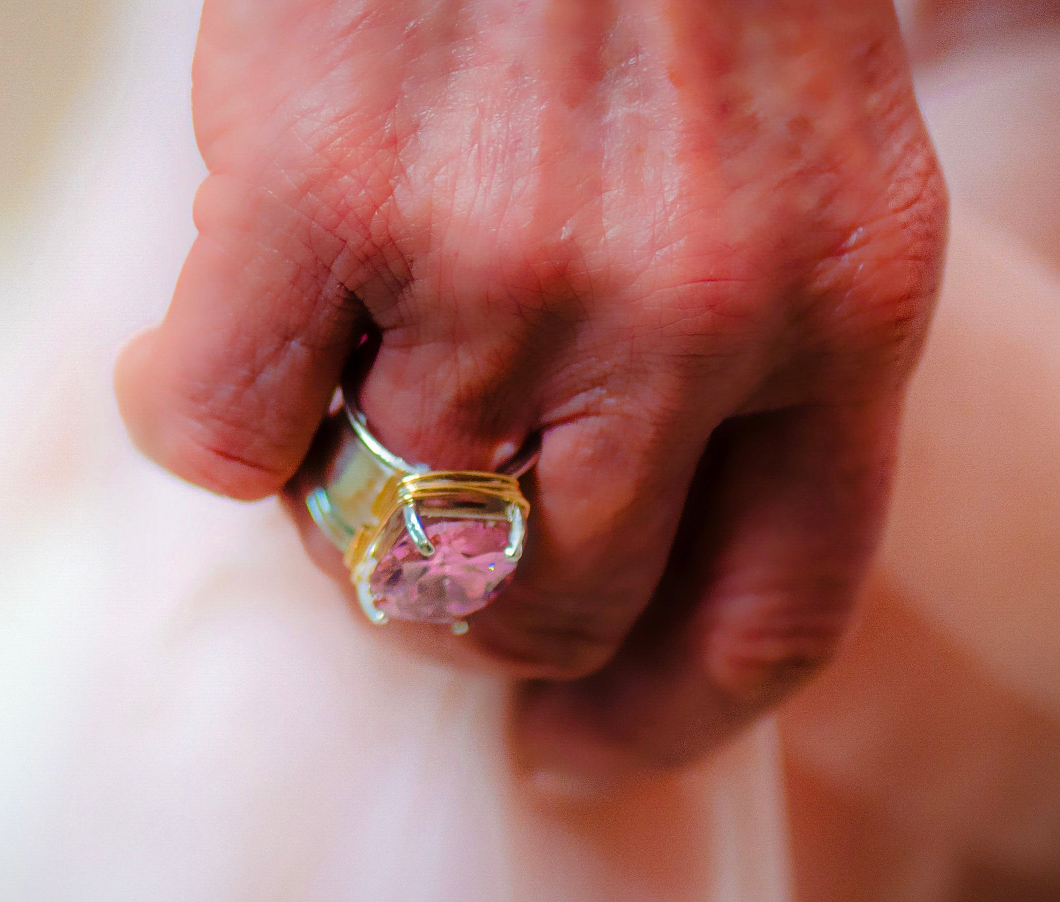 Pink Topaz Ring