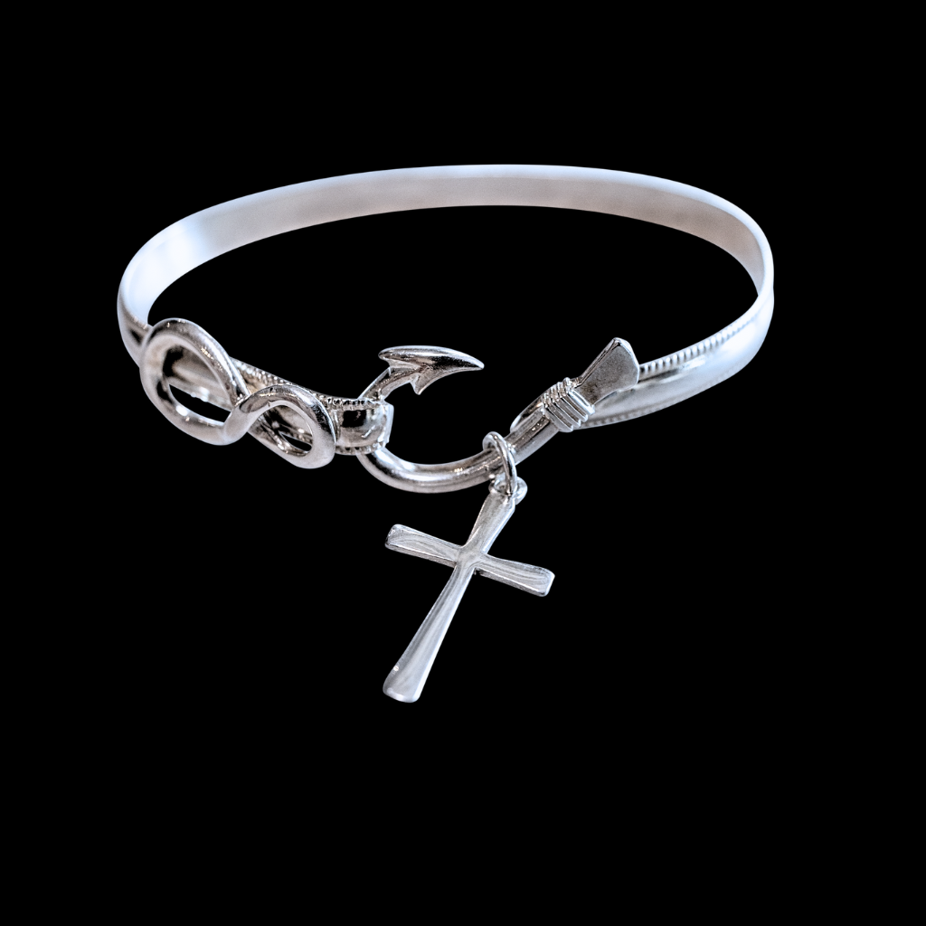 Hooked on Christ forever bracelet