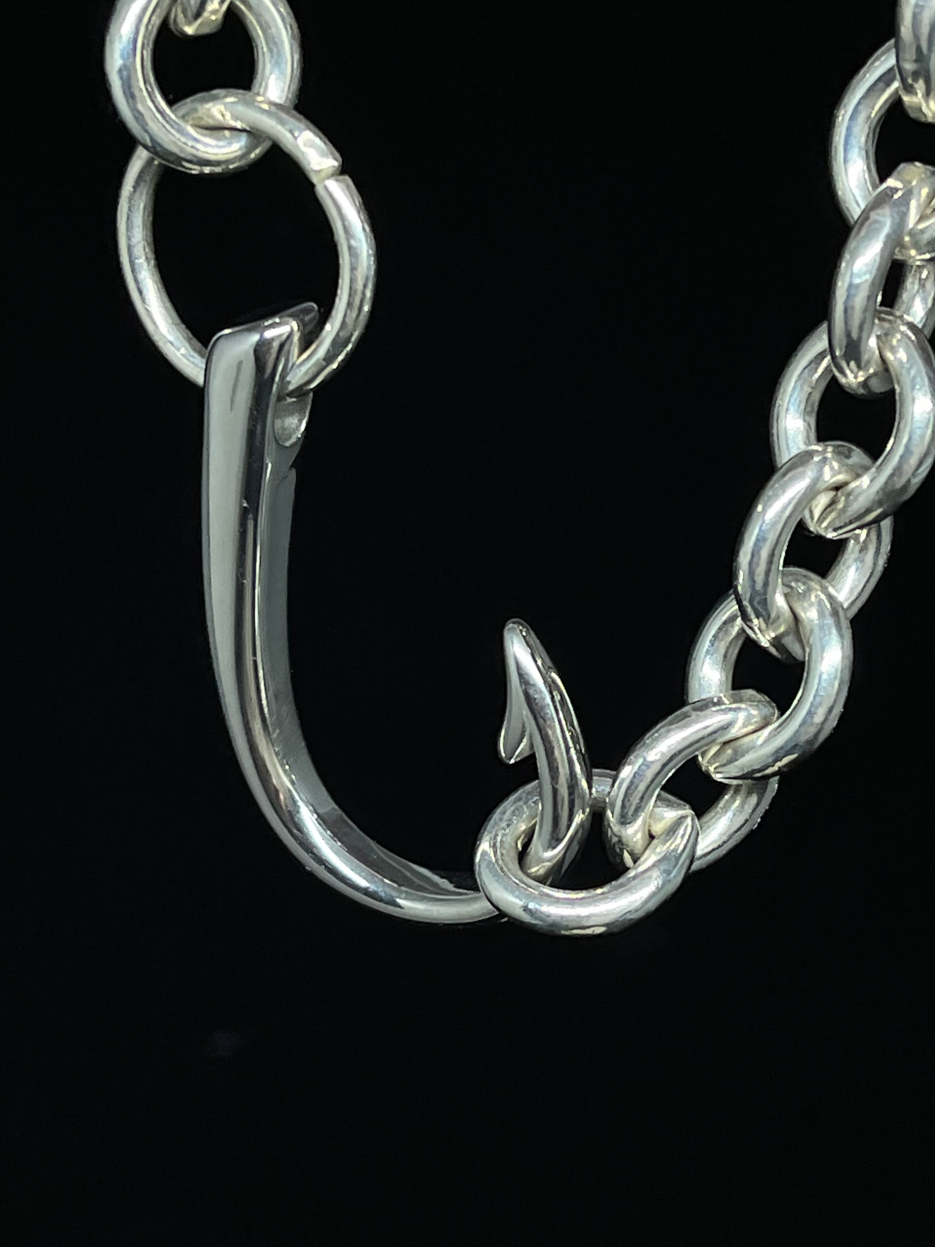 Large Hook Heavy Chain Link Bracelet
