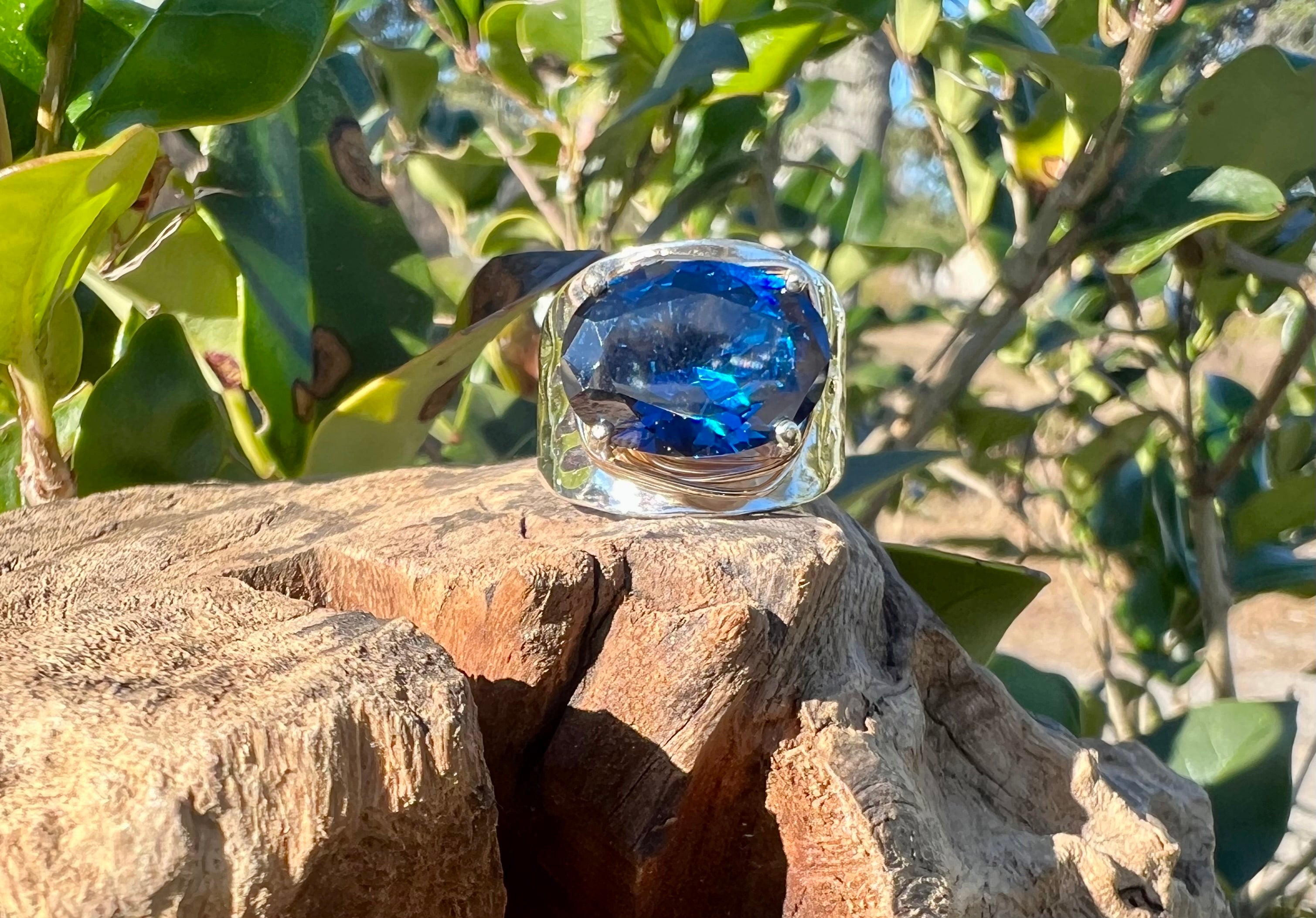 Sapphire Blue Spinel Ring