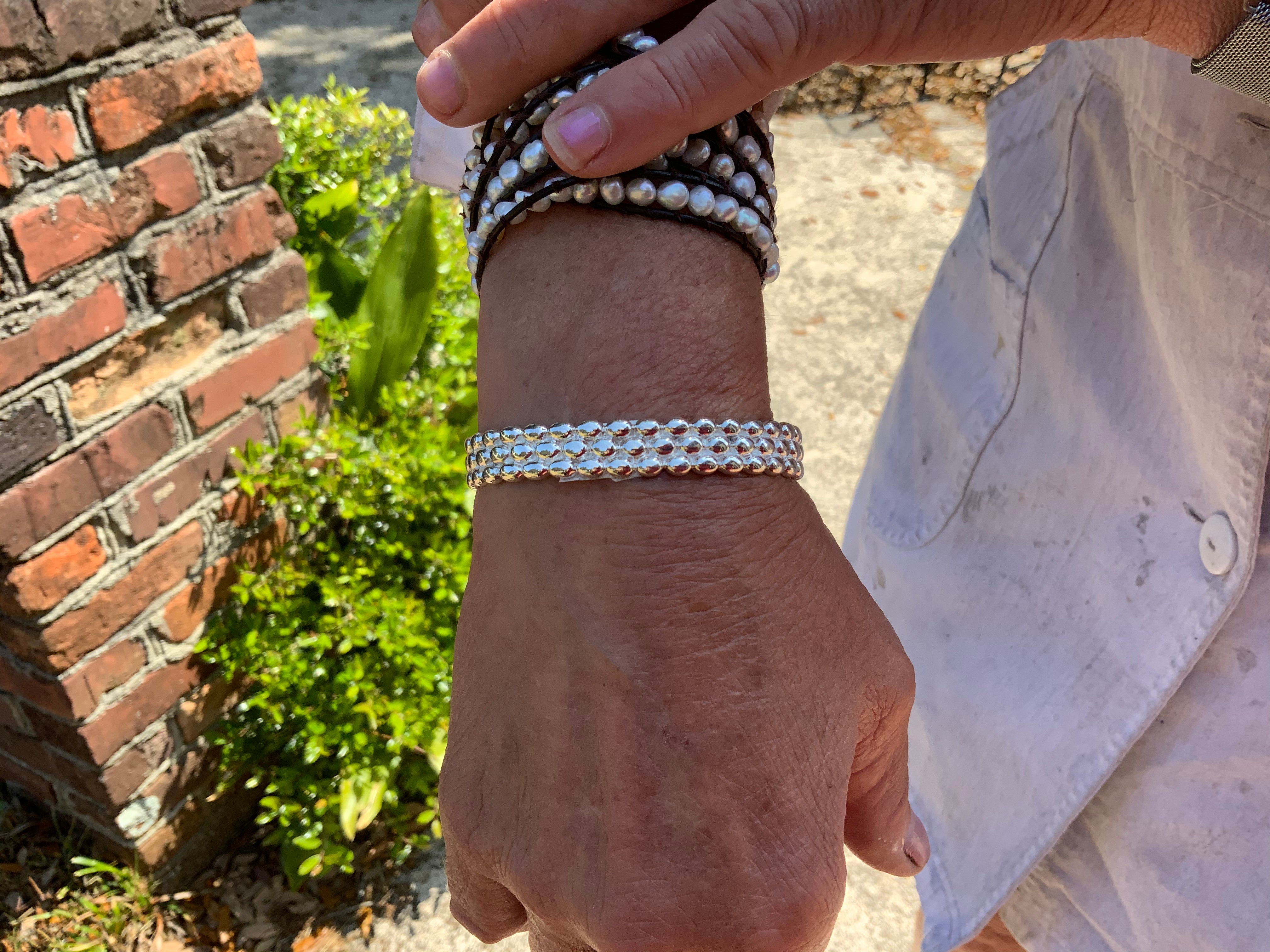 Southern Gates Rice Bead Cuff